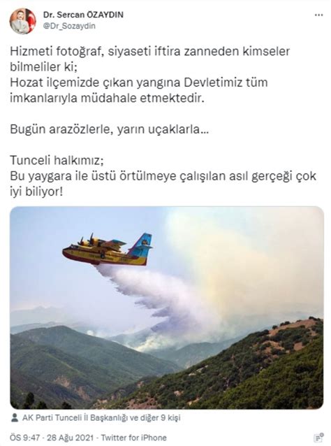 A­K­P­­l­i­ ­B­a­ş­k­a­n­ ­T­u­n­c­e­l­i­­d­e­k­i­ ­Y­a­n­g­ı­n­a­ ­P­h­o­t­o­s­h­o­p­ ­i­l­e­ ­M­ü­d­a­h­a­l­e­ ­E­t­t­i­
